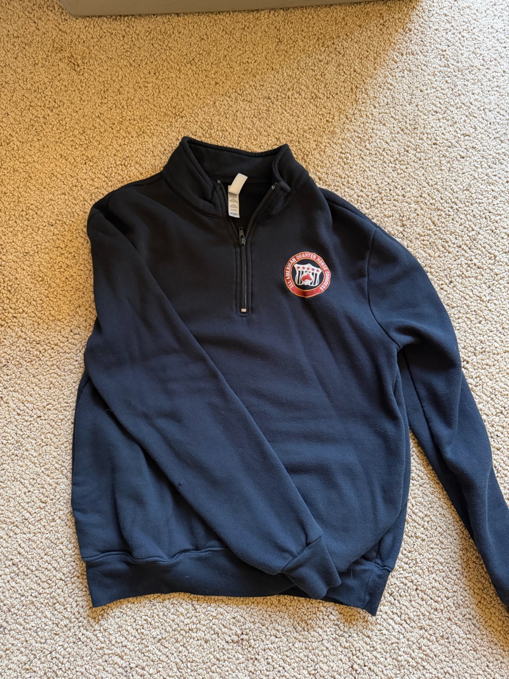 All American quarter horse congress Black Quarter-Zip Fleece Pullover